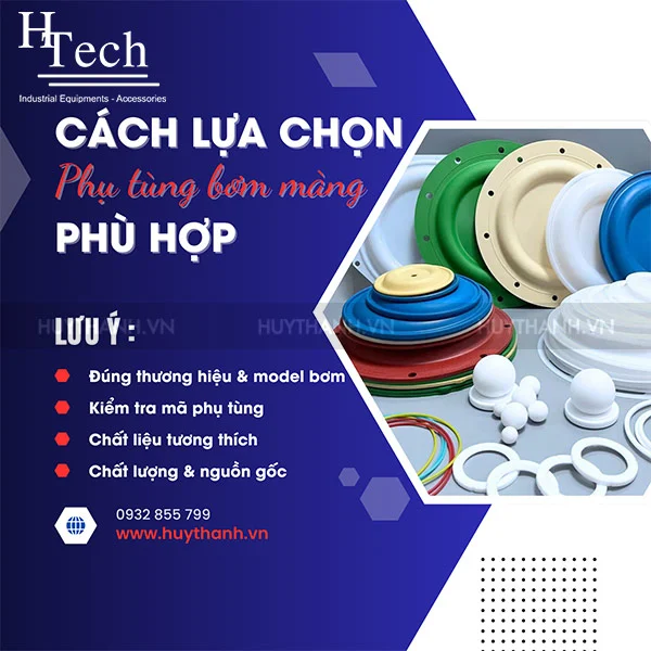 phụ tùng bơm màng khí nén