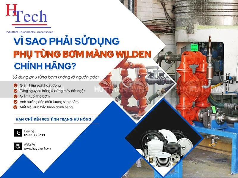 phụ tùng bơm màng khí nén Wilden
