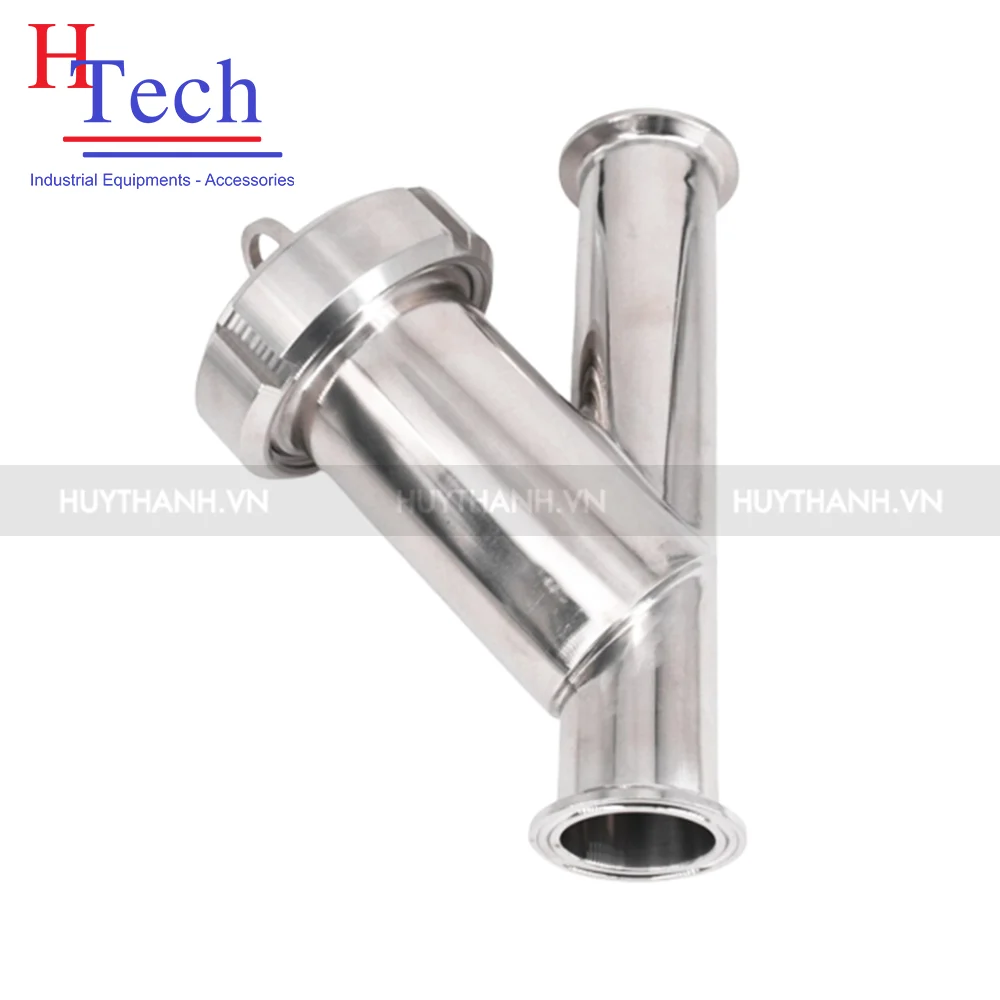 Lọc y vi sinh 2 đầu clamp inox 316L