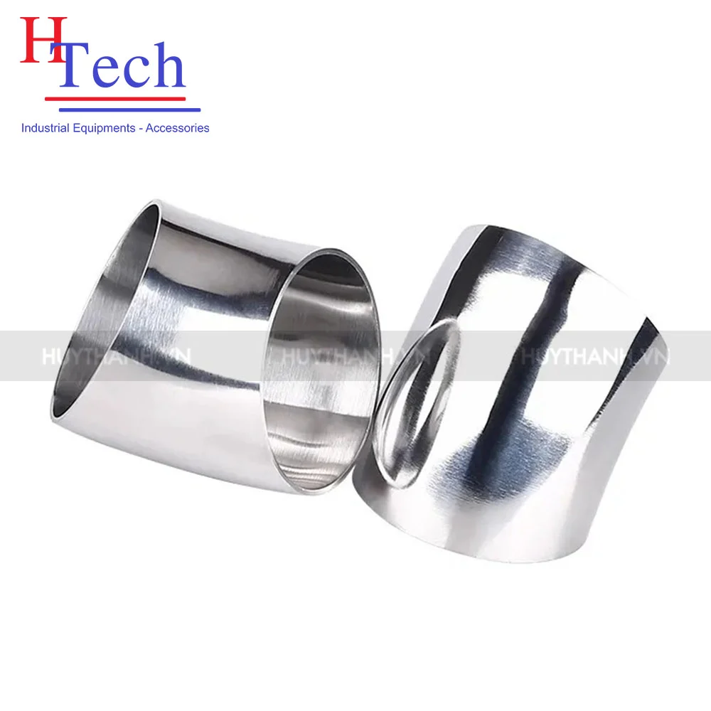 Lơi 45 độ hàn vi sinh inox 304/316L chuẩn SMS