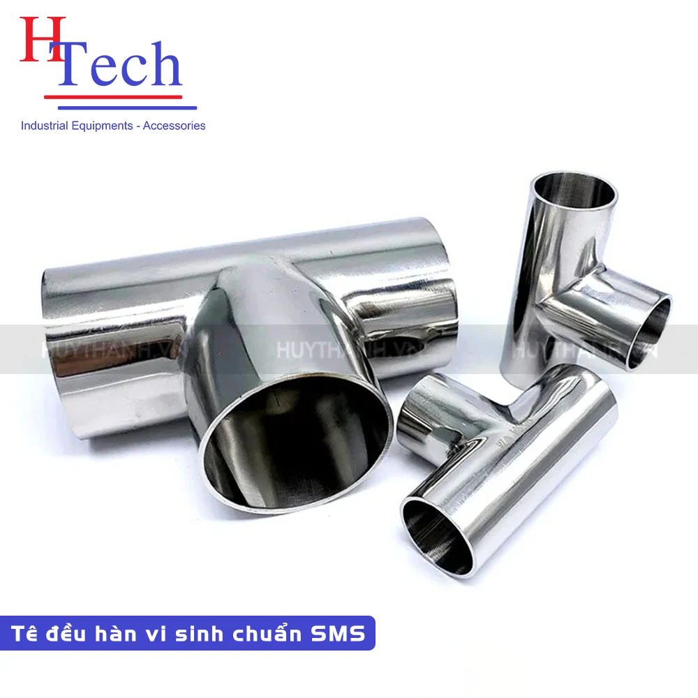 Tê Đều Hàn Vi Sinh Inox 304/316L Chuẩn SMS 1 Tê đều hàn vi sinh Inox 304/ 316L chuẩn SMS