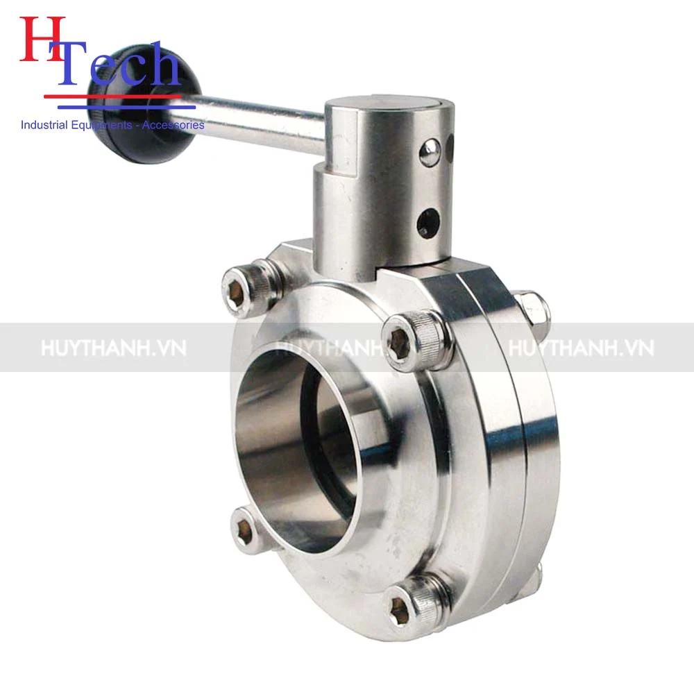 Van bướm hàn tay rút vi sinh chuẩn SMS inox 304/316L