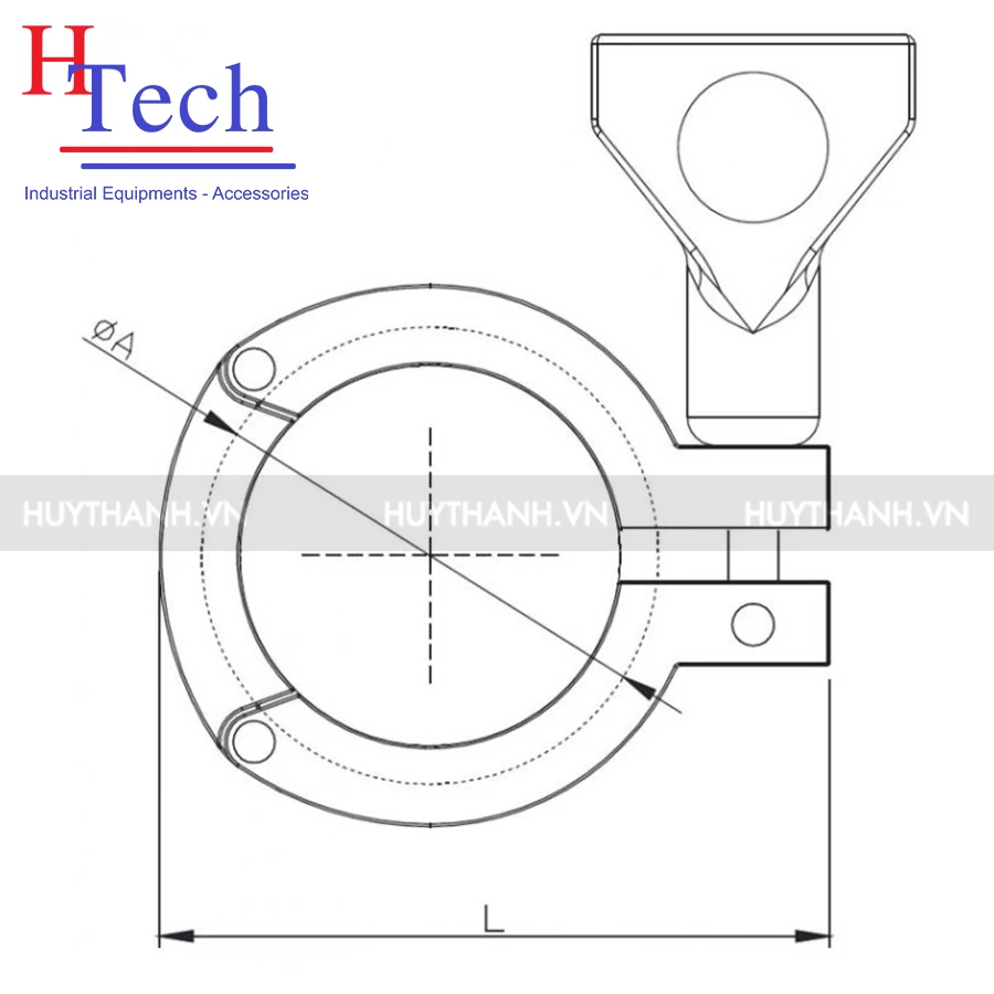 Bộ Khớp Nối Nhanh Vi Sinh Inox 304/316L Chuẩn SMS 76.2mm