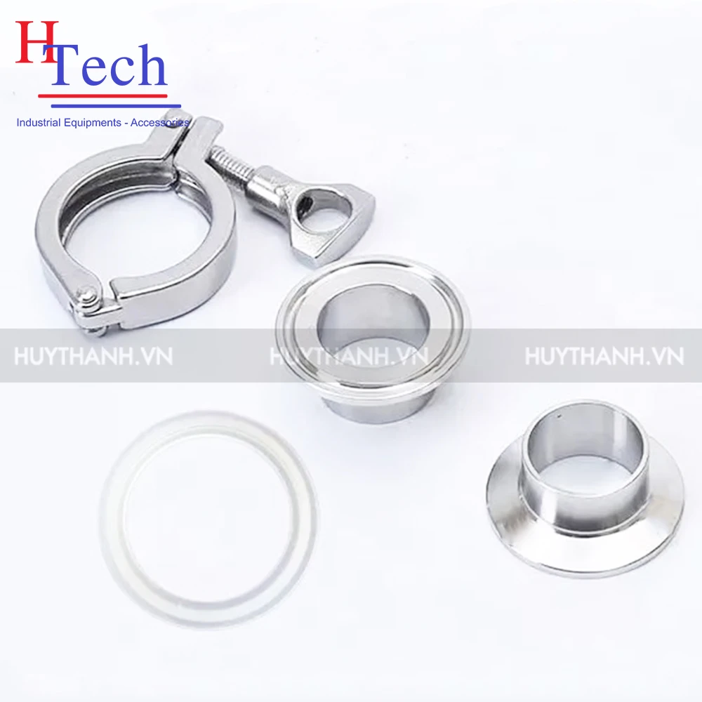 Bộ Khớp Nối Nhanh DN40 Vi Sinh Inox 304/316 Chuẩn DIN