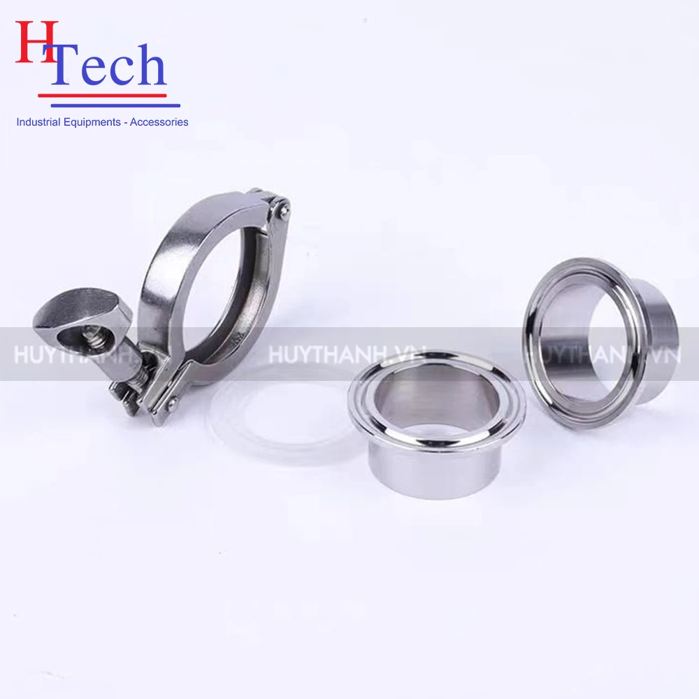 Bộ Khớp Nối Nhanh DN40 Vi Sinh Inox 304/316 Chuẩn DIN