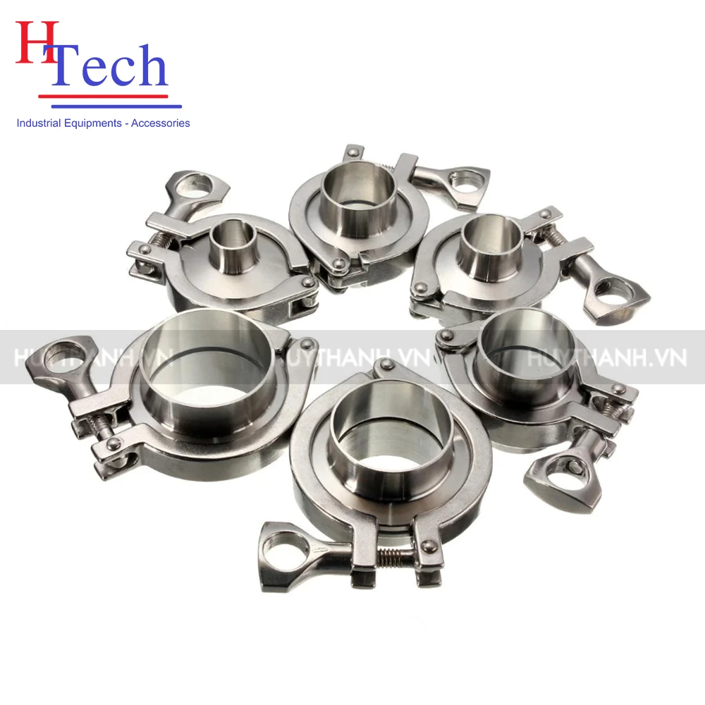 Bộ Khớp Nối Nhanh DN40 Vi Sinh Inox 304/316 Chuẩn DIN