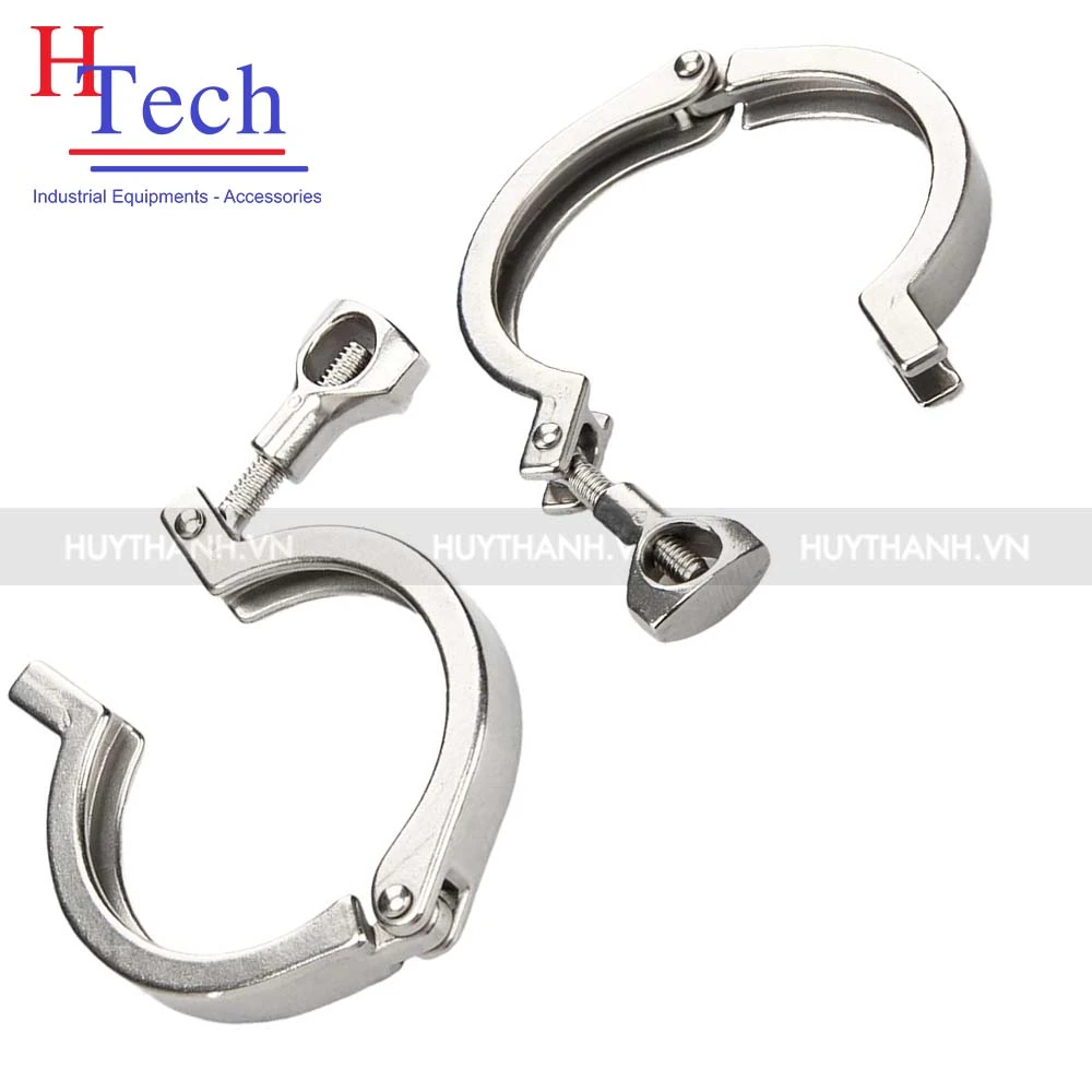 Cùm Clamp 12.7mm vi sinh Inox 304 Carten Pipe