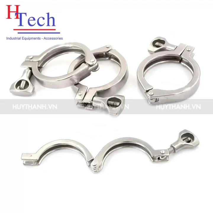 Cùm Clamp 101.6mm vi sinh Inox 304 Carten Pipe