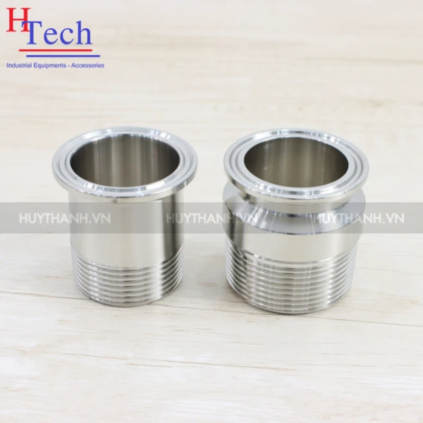 Ferrule Clamp Ren Ngoài 12.7mm Vi Sinh Inox Chuẩn SMS