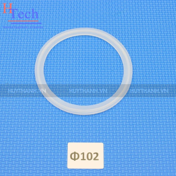 O-Ring Clamp 101.6mm Vi Sinh Silicon Chuẩn SMS Carten Pipe