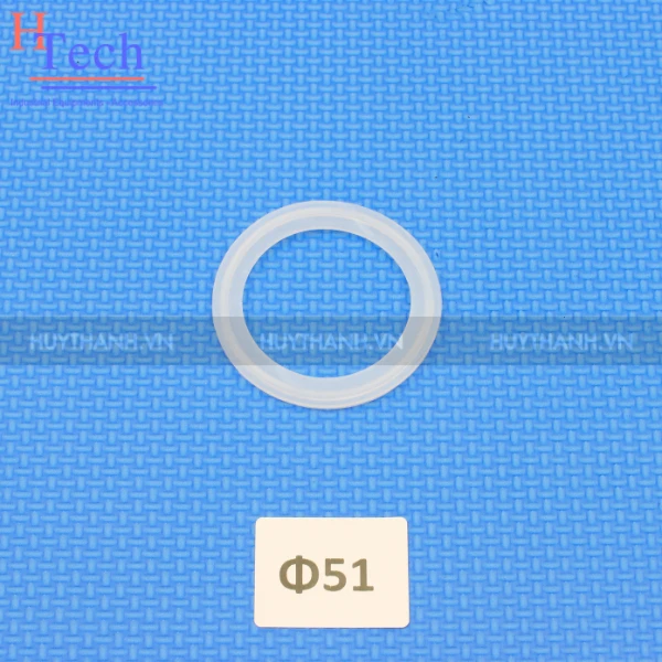 Ron Clamp 50.8mm Vi Sinh Silicon Chuẩn SMS Carten Pipe