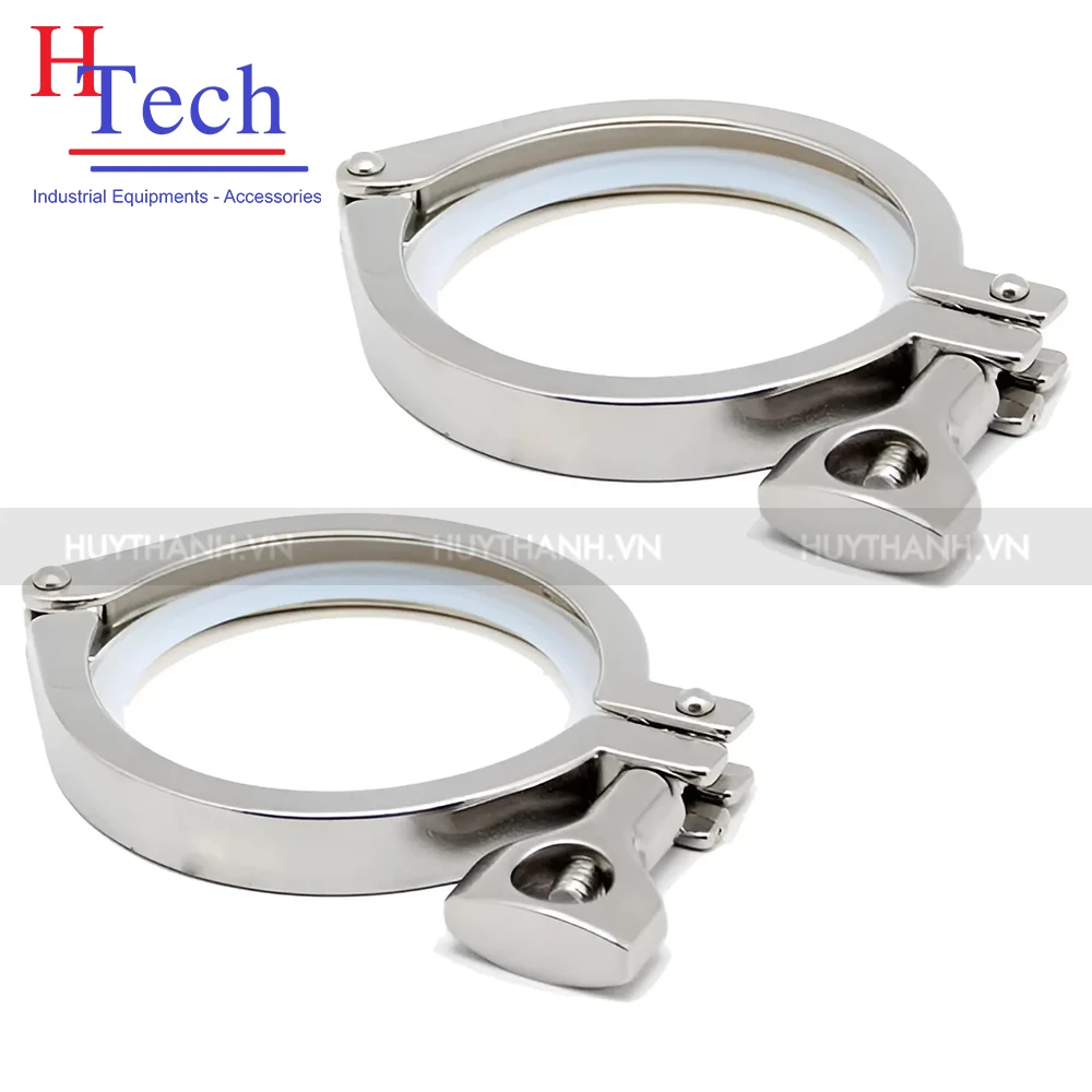 Ron Clamp 190mm Vi Sinh Silicon Chuẩn SMS Carten Pipe