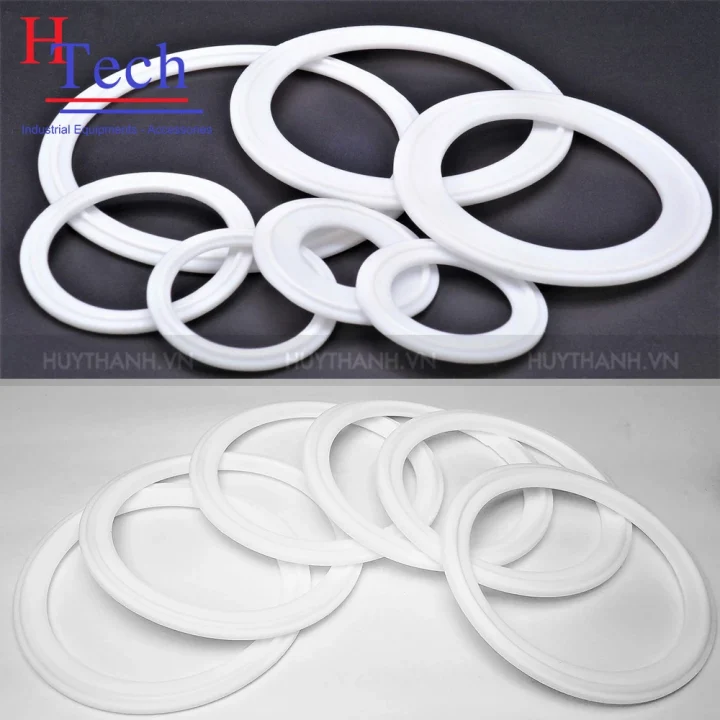 Ron DN25 Clamp Vi Sinh Teflon Chuẩn Din Carten Pipe