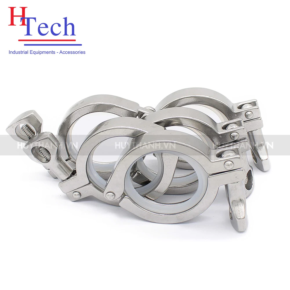 Ron DN25 Clamp Vi Sinh Teflon Chuẩn Din Carten Pipe