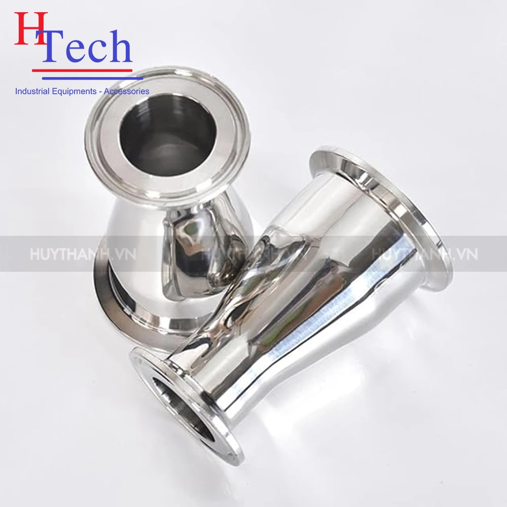 Bầu Giảm Vi Sinh 2 Đầu Clamp 89×76.2mm SMS Inox 304/316L