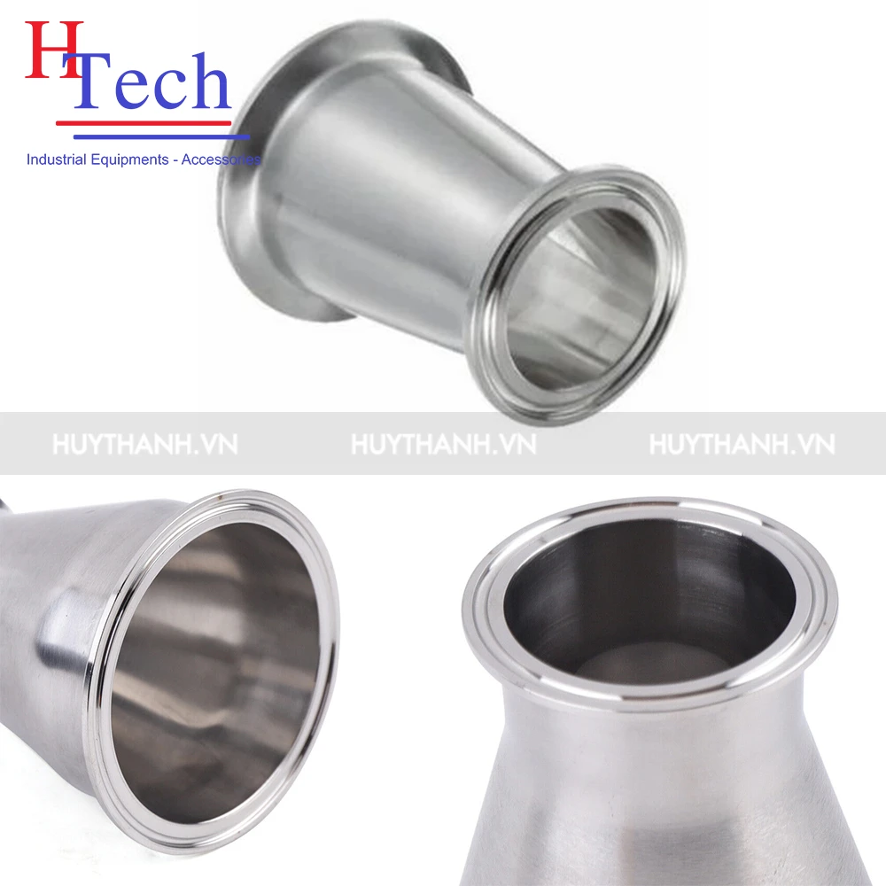 Bầu Giảm Vi Sinh 2 Đầu Clamp 89×76.2mm SMS Inox 304/316L