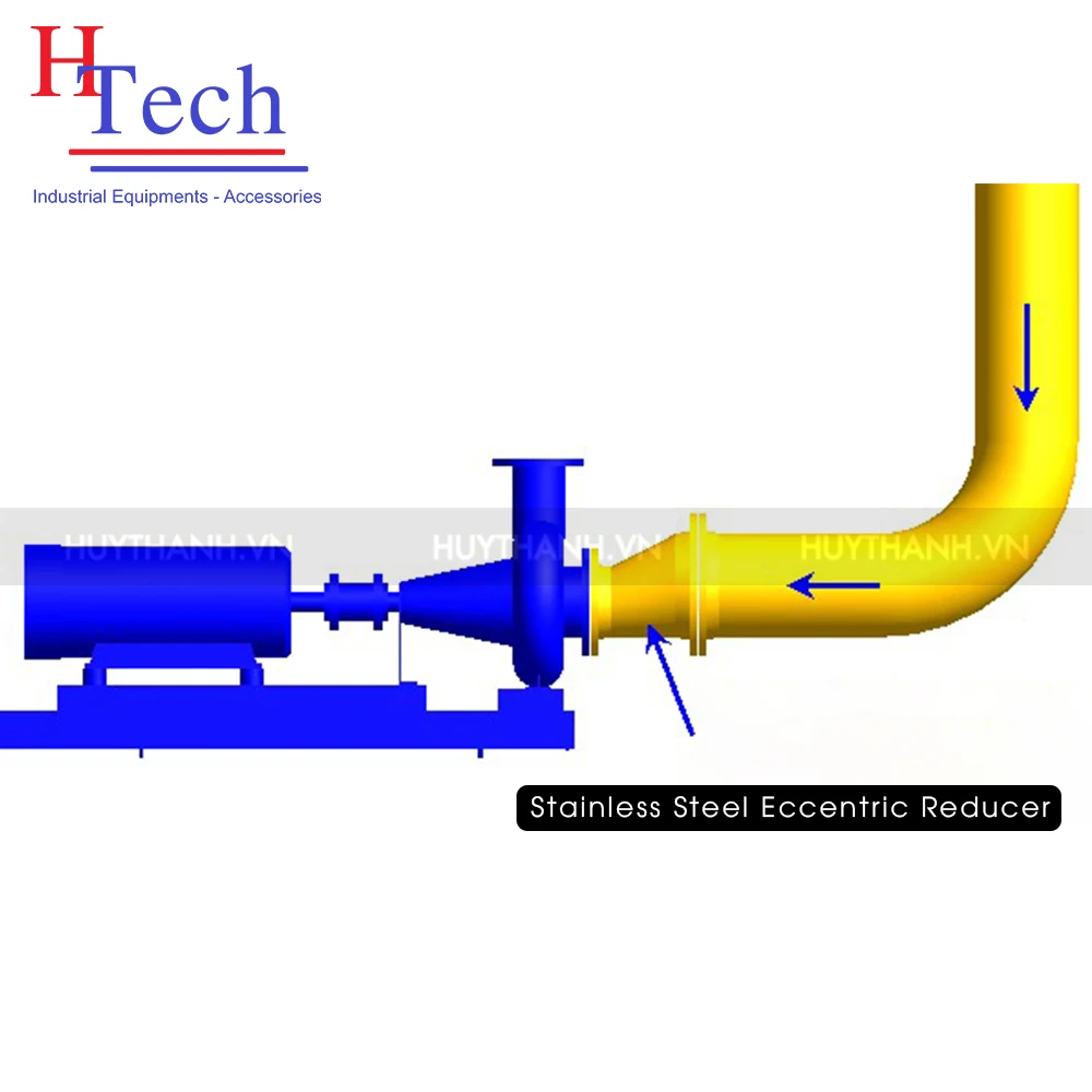 Bầu Giảm Lệch Tâm Hàn 25.4×19.05mm Inox Vi Sinh Hệ SMS