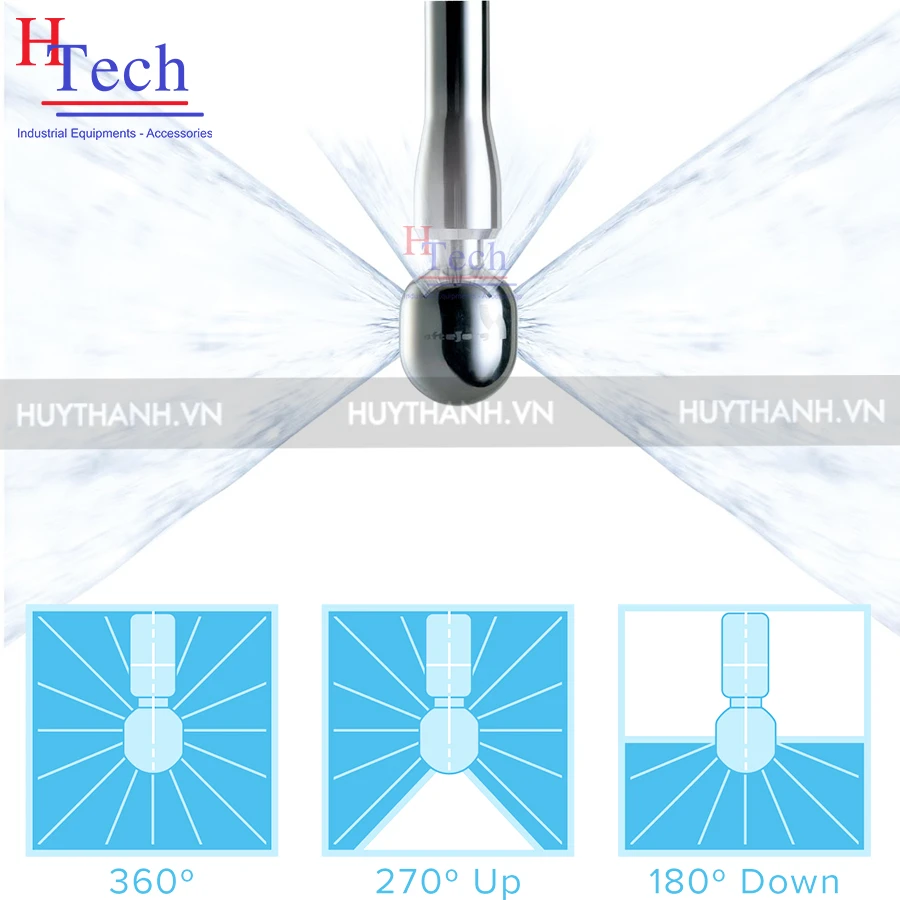 Quả Cầu Xoay Vệ Sinh 89mm Nối Clamp Inox Vi Sinh SMS