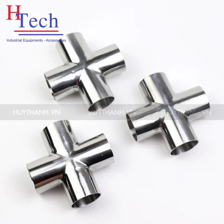 Chữ Thập Hàn 101.6mm Vi Sinh Chuẩn SMS Inox 304/316L