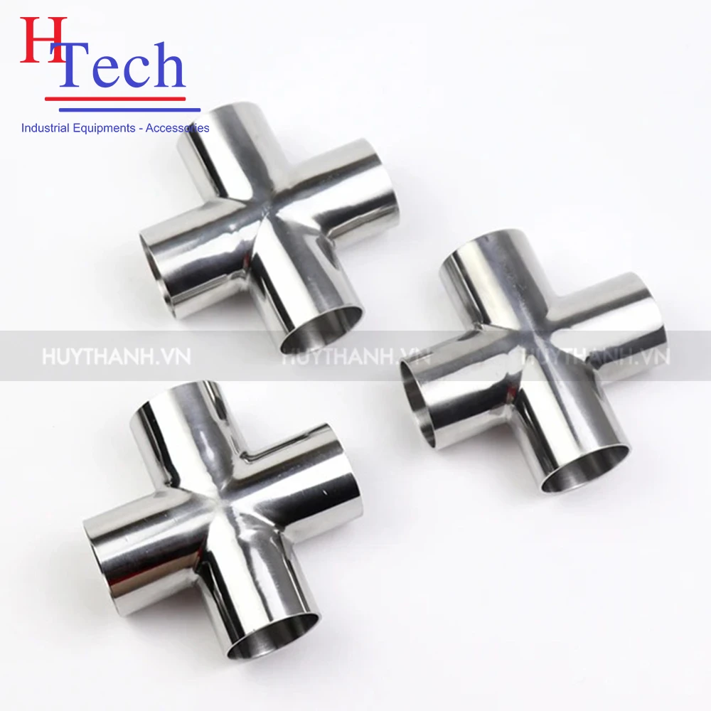 Chữ Thập Hàn 22×1.5mm Vi Sinh Chuẩn DIN Inox 304/316L