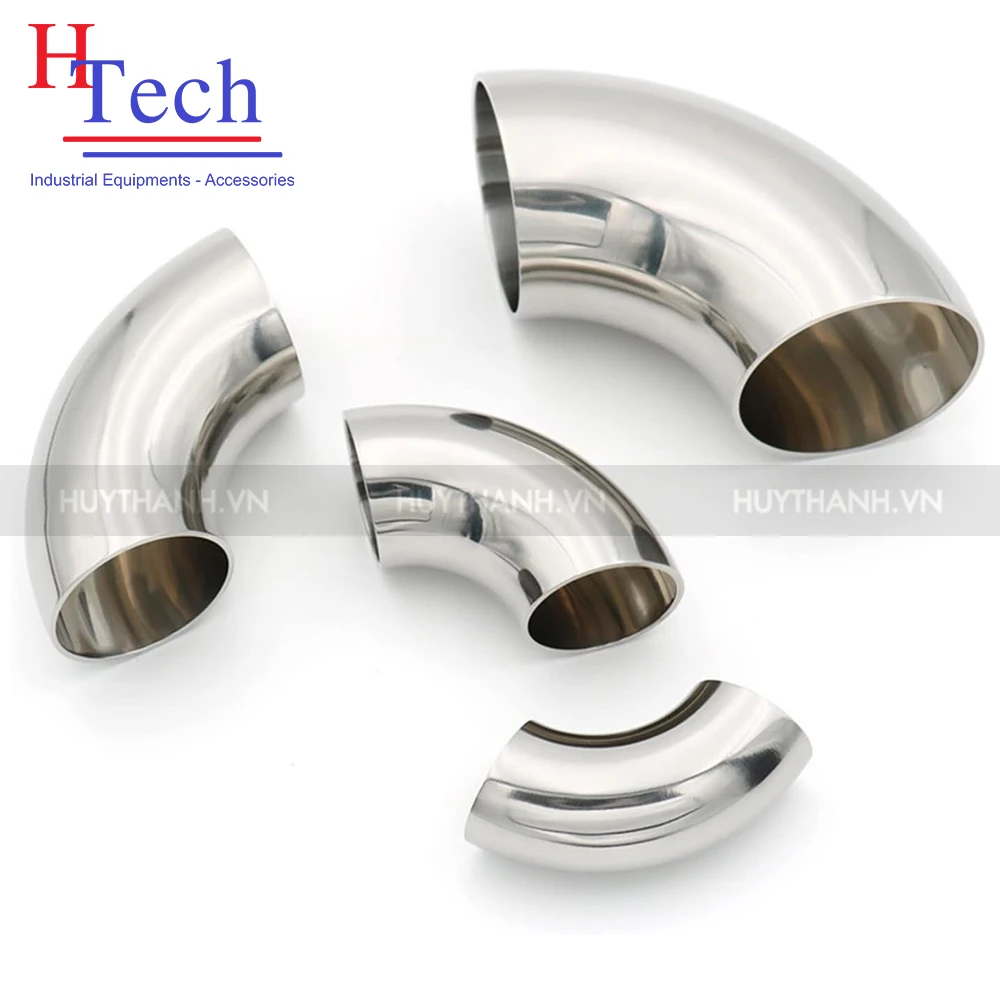 Co 90 Độ Hàn 76.2x2mm Vi Sinh Chuẩn SMS Inox 304/316L