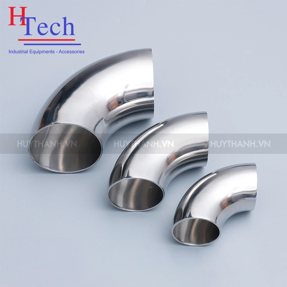 Co 90 Độ Hàn 76.2x2mm Vi Sinh Chuẩn SMS Inox 304/316L