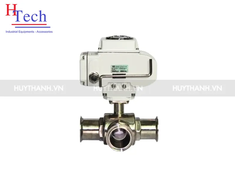 Van bi Vi Sinh 3 Ngã Điều Khiển Điện 24VDC Clamp 127mm