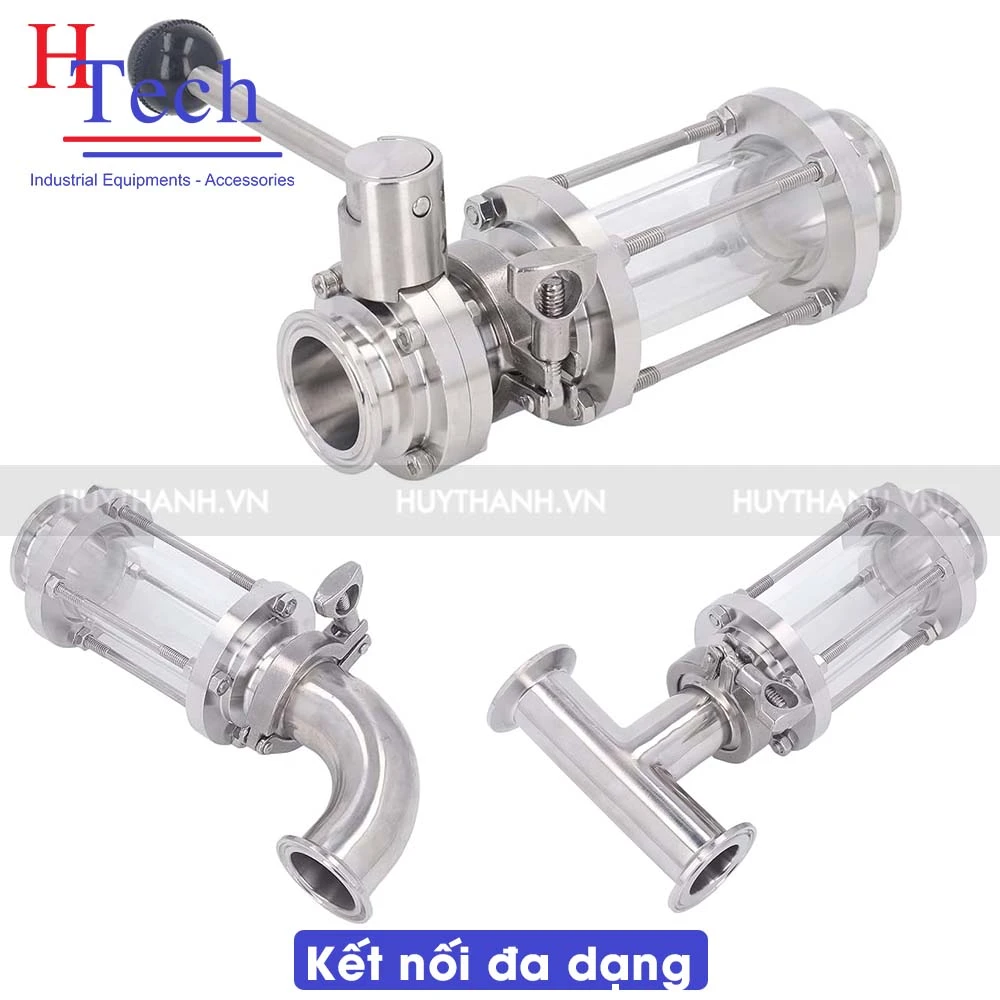 Kính Quan Sát Dòng Chảy Vi Sinh 2 Đầu Clamp Inox 316L DN32