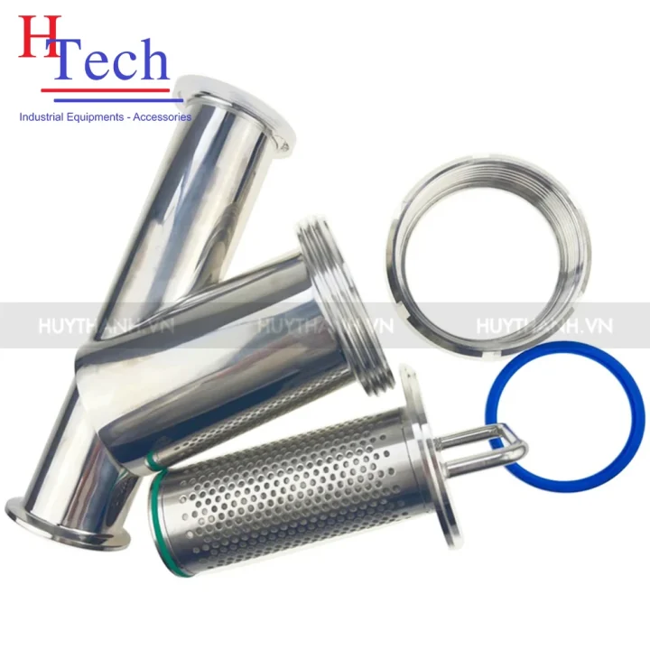 Y Lọc Vi Sinh DN32 Inox 316L 2 Đầu Clamp Chuẩn DIN