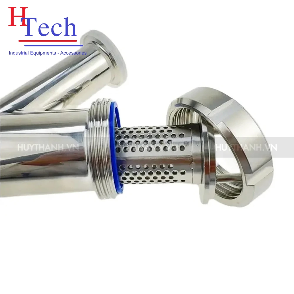 Y Lọc Vi Sinh DN32 Inox 316L 2 Đầu Clamp Chuẩn DIN