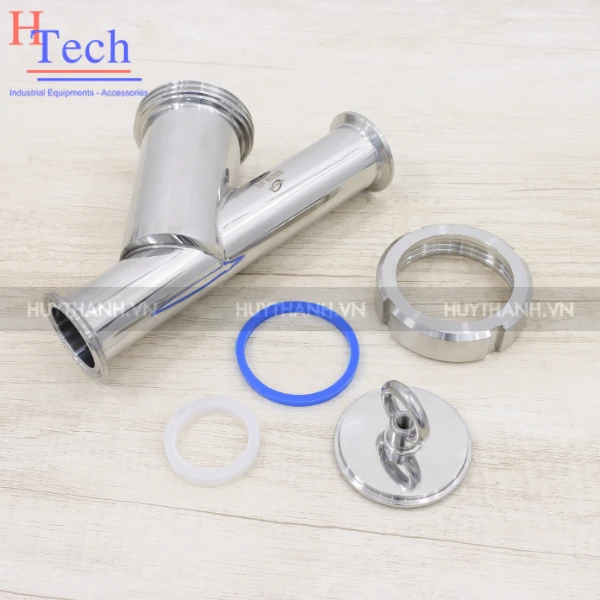 Y Lọc Vi Sinh DN32 Inox 316L 2 Đầu Clamp Chuẩn DIN