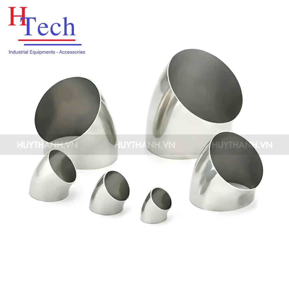 Lơi 45 Độ Hàn 31.75×1.5mm Vi Sinh Inox 304/316L Chuẩn SMS