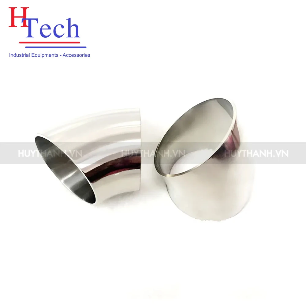 Lơi 45 Độ Hàn 28×1.5mm Vi Sinh Hệ DIN 11850 Inox 304/316L