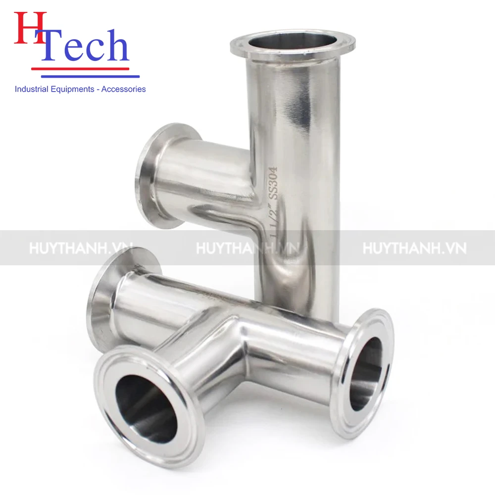 Tê Đều Vi Sinh 3 Đầu Clamp 34×1.5mm Inox 304/316L Hệ DIN
