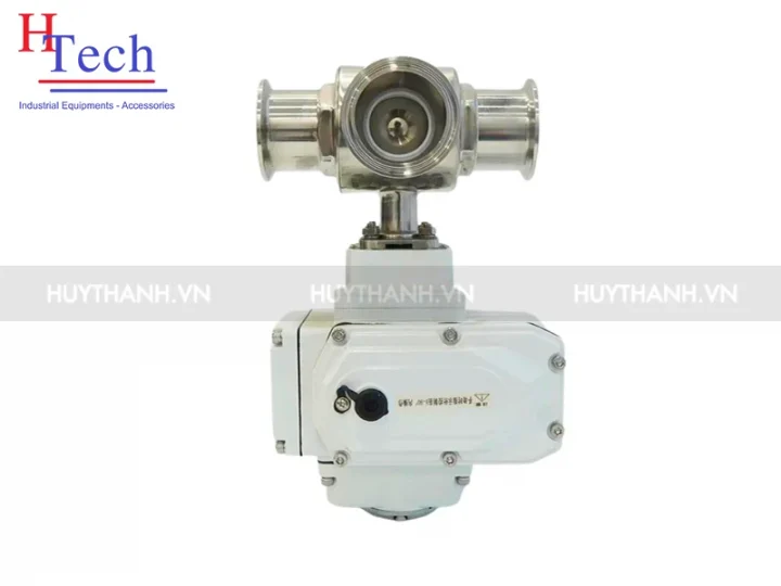 Van bi Vi Sinh 3 Ngã Điều Khiển Điện 24VDC Clamp 101.6mm