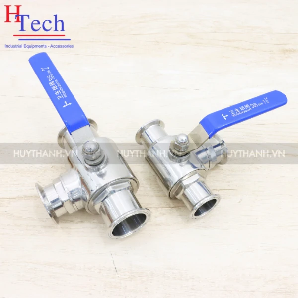 Van Bi Chỉnh Tay 2-3 Ngã Kẹp Clamp 101.6mm Chuẩn SMS