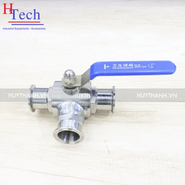 Van Bi Chỉnh Tay 2-3 Ngã Kết Nối Clamp 50.8mm Chuẩn SMS