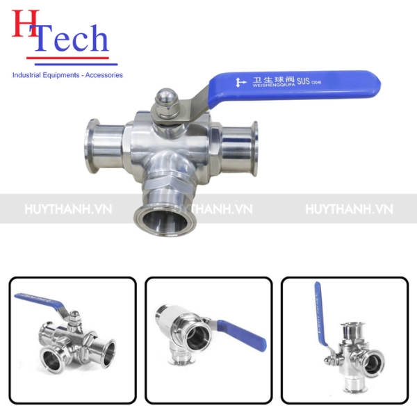 Van Bi Vi Sinh Chỉnh Tay Kết Nối Clamp