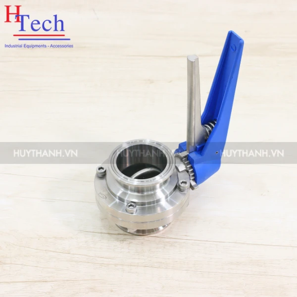 Van Bướm Tay Kẹp Vi Sinh Nối Clamp/Hàn DN50 Chuẩn DIN