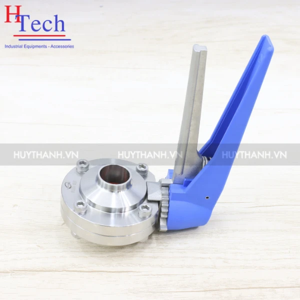 Van Bướm Tay Kẹp Vi Sinh Nối Clamp/Hàn DN50 Chuẩn DIN
