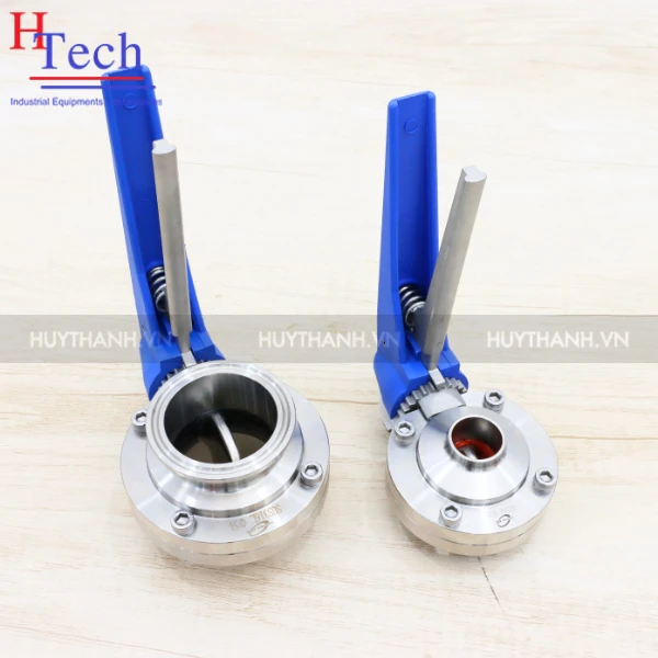 Van Bướm Tay Kẹp Vi Sinh Nối Clamp/Hàn 12.7mm Hệ SMS