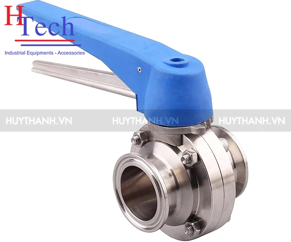 Van Bướm Tay Kẹp Vi Sinh Inox 304-316L Chuẩn DIN, SMS